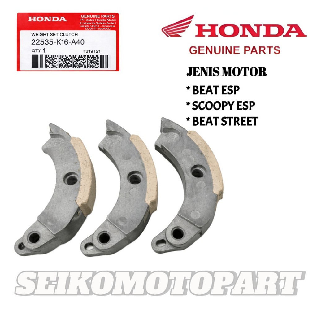 Kampas Ganda Motor HONDA SCOOPY ESP, K16 Only, BEAT Esp, BEAT STREET