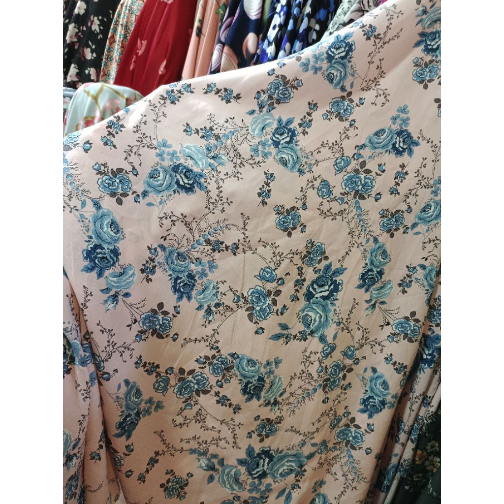 kain wolfis motif bunga kecil - kain wolfiss meteran - kain wolpis meteran - pdv