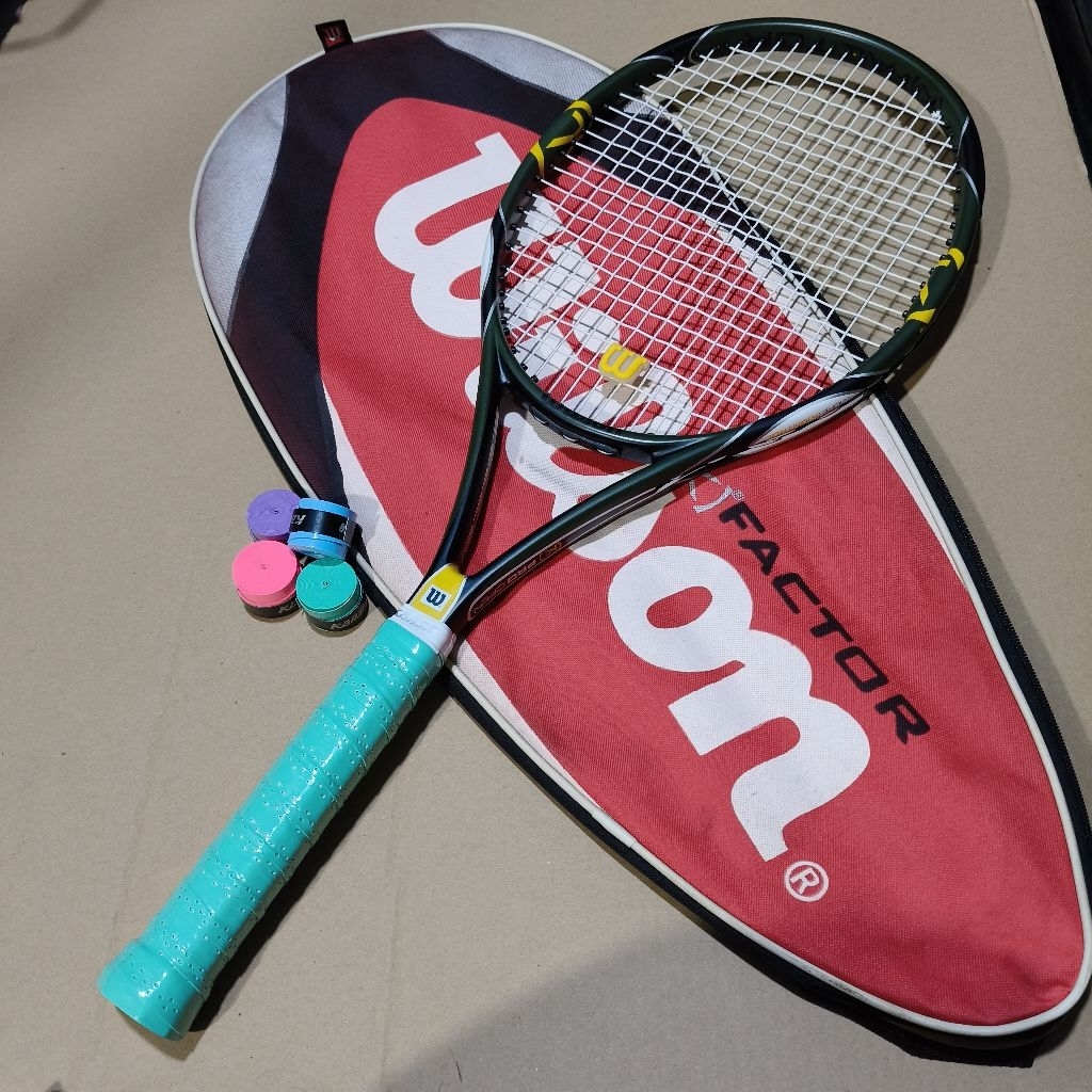 RAKET TENSI WILSON K FACTOR PRO OPEN SIAP PAKAI