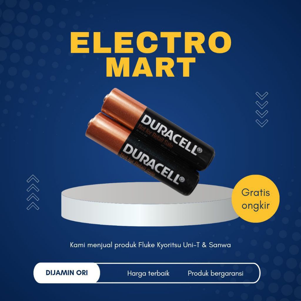 Baterai AAA Duracell alkaline 1.5v baterai A3 isi 2pcs