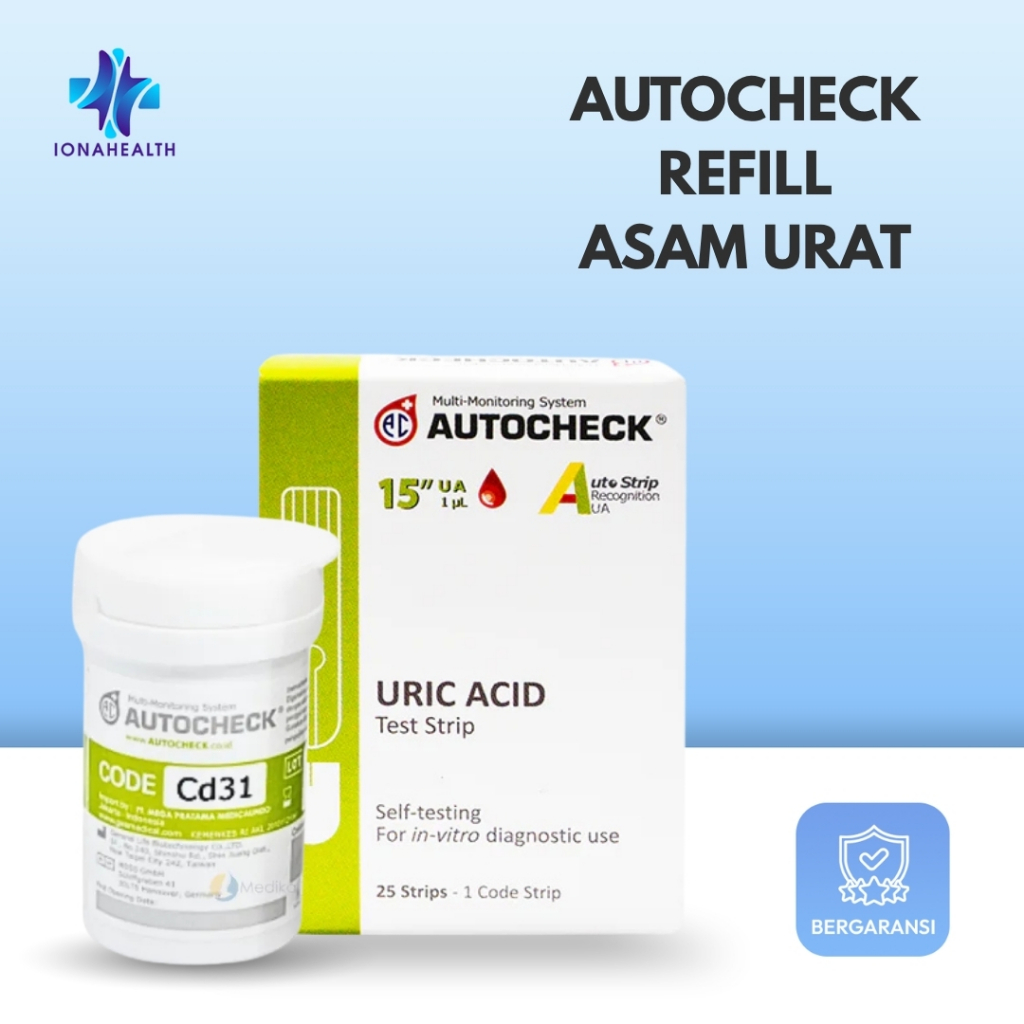 Refill Strip Autocheck Asam Urat / Cek Asam Urat / Autocheck Asam Urat / Stick Asam Urat Autocheck /