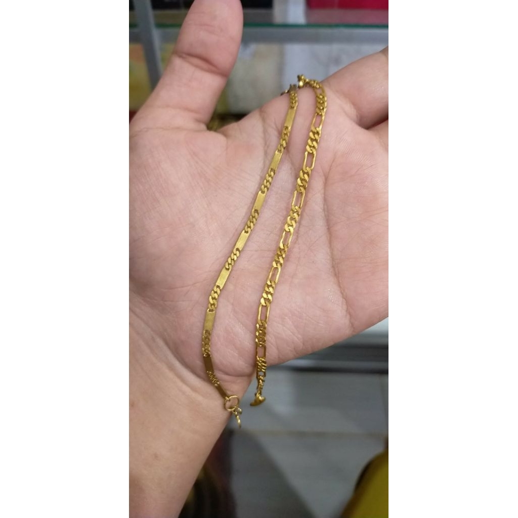 Gelang asli koin 91 Tempahan baha uang 500 kuningan