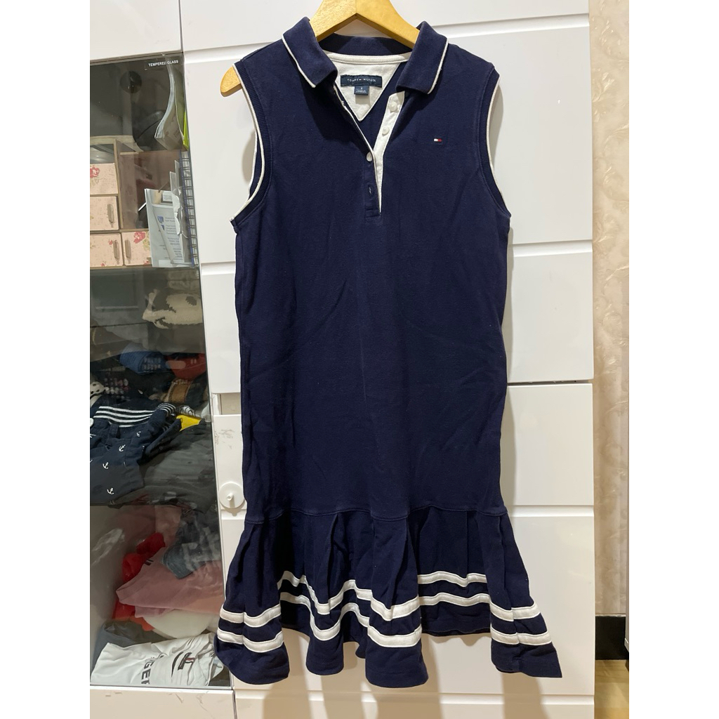 dress kutung kaos tommy hilfiger anak 6-8thn preloved