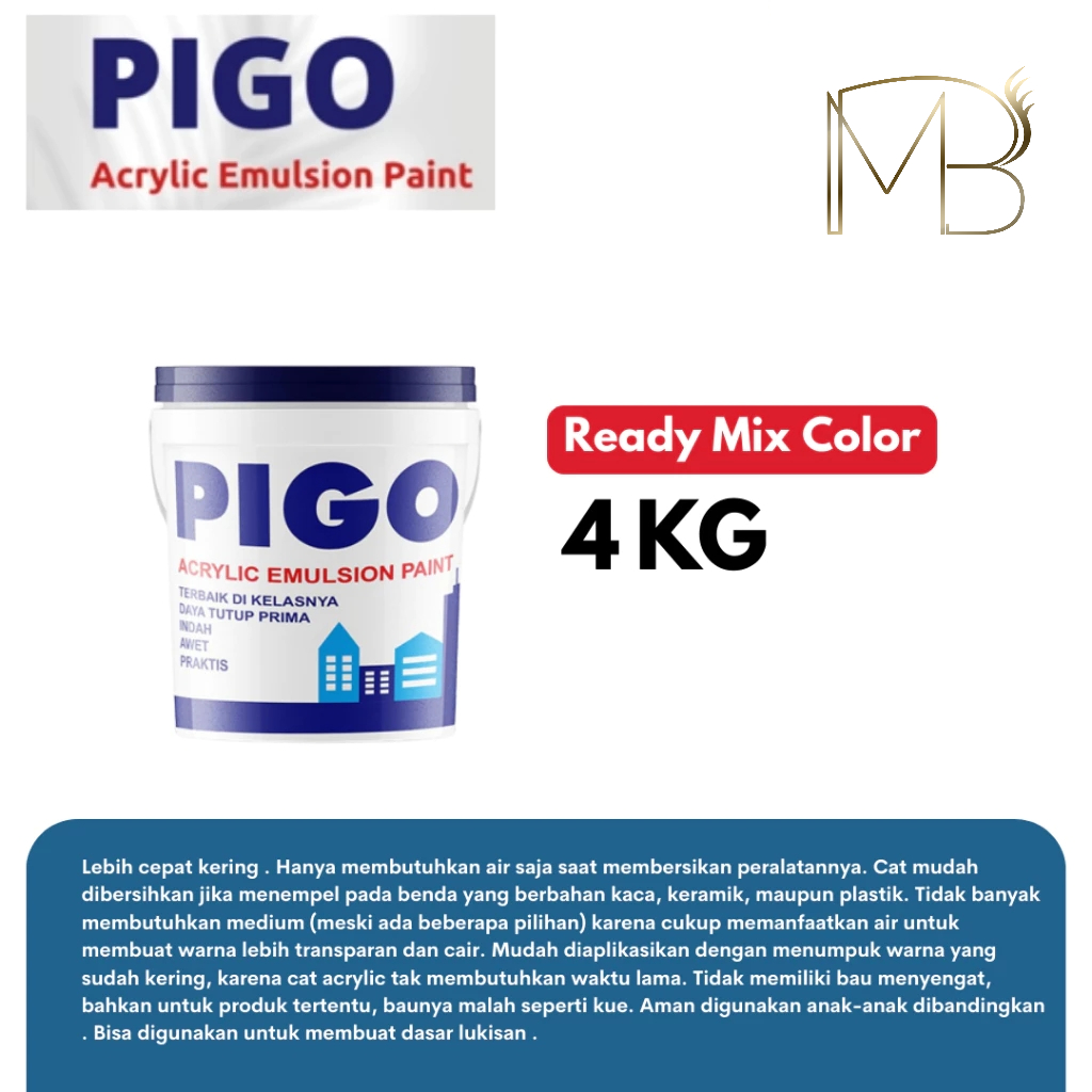 HOMER PAINT PIGO CAT TEMBOK INTERIOR EKONOMIS 4 KG