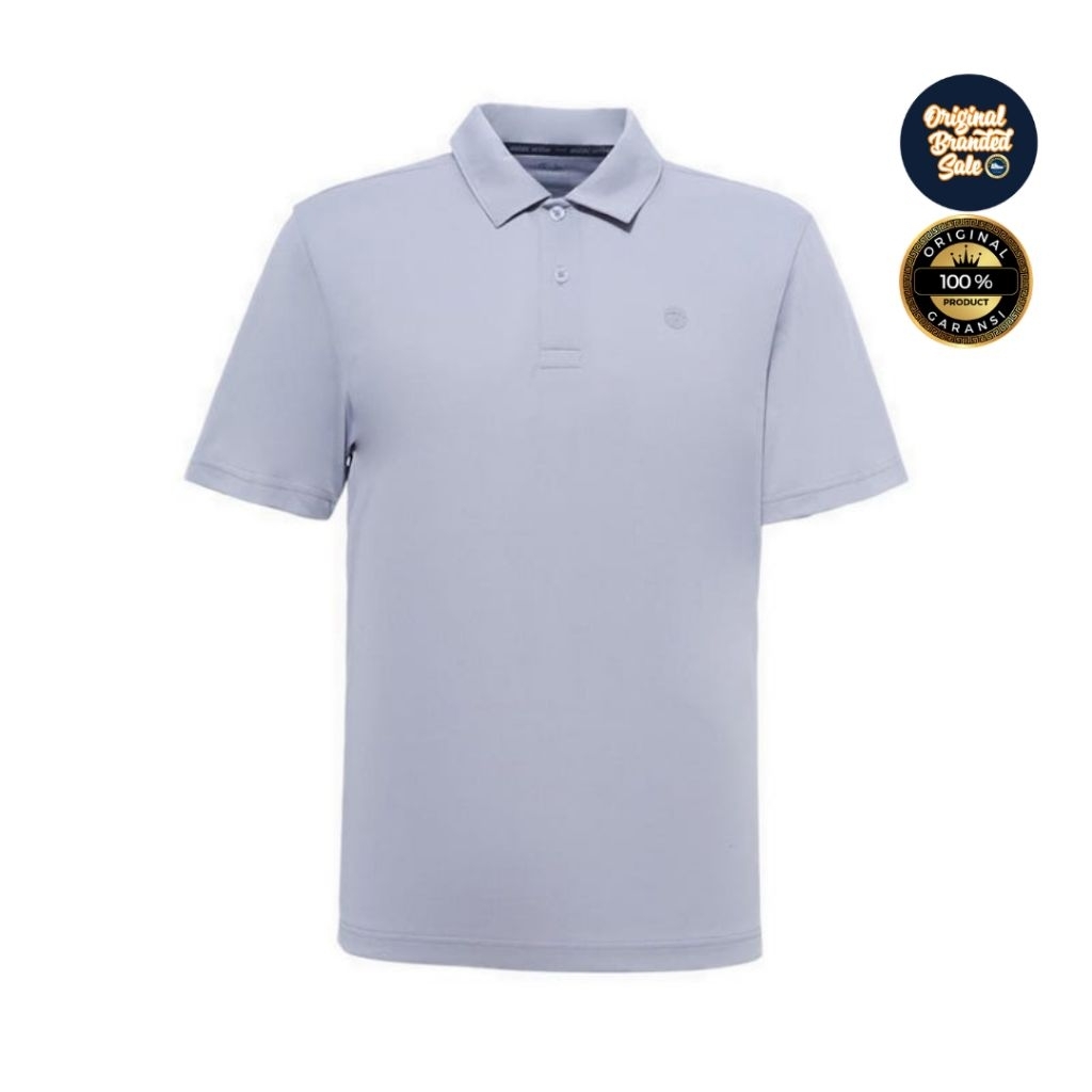 ORIGINAL GARANSI KAOS ASTEC LEIPZIG ACTIVE POLO SPORT GREY SIZE M/L