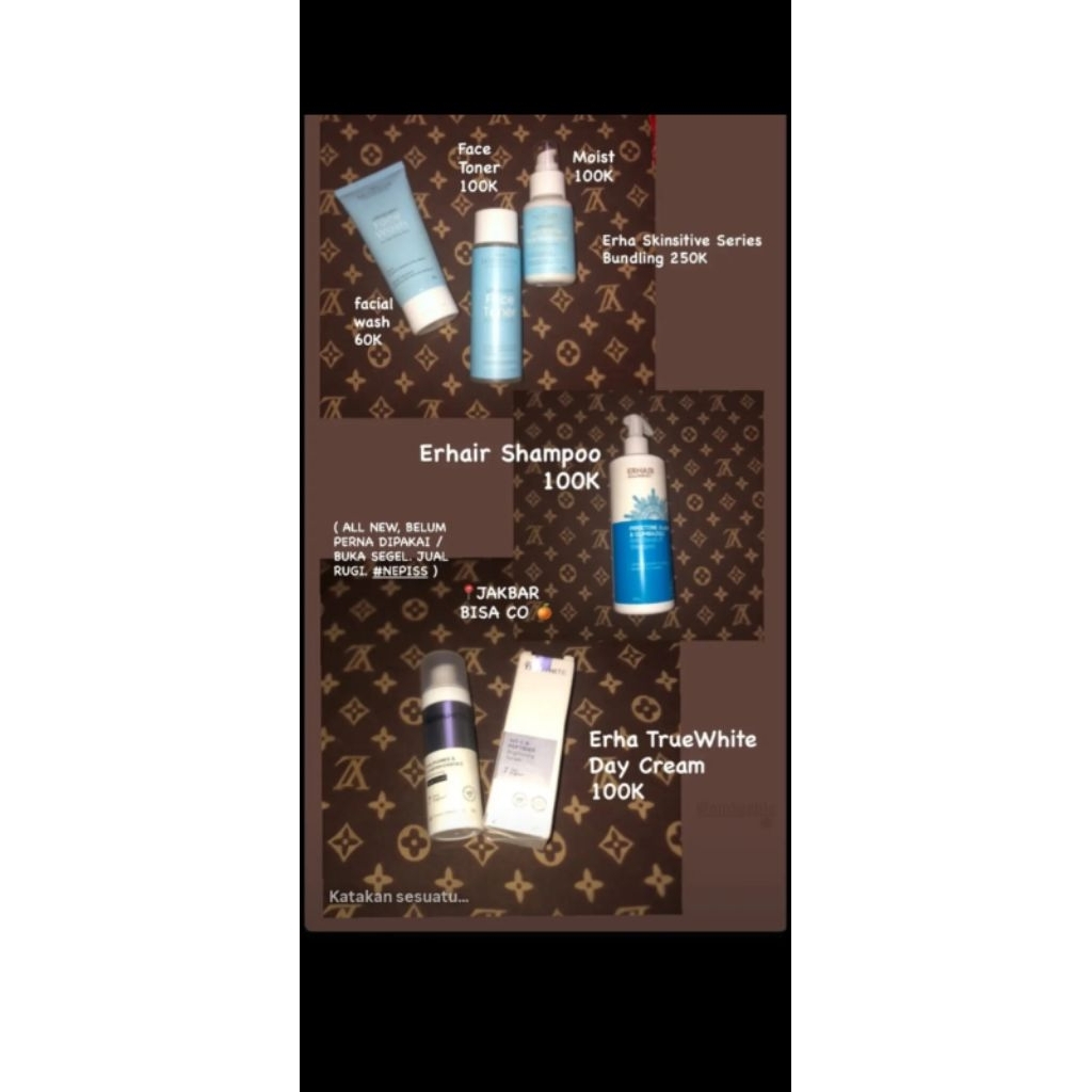 PRELOVED ERHA PRODUCT