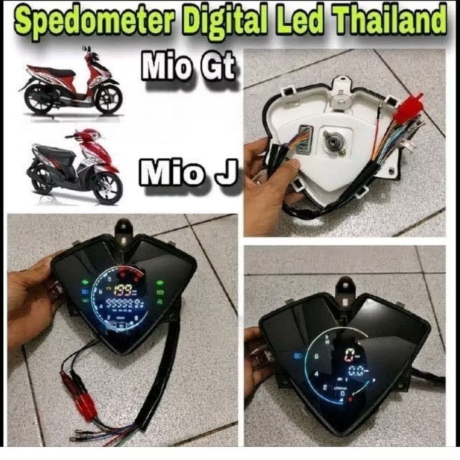 speedometer digital Mio J - Mio GT digital ini Model Thailand ya bosku