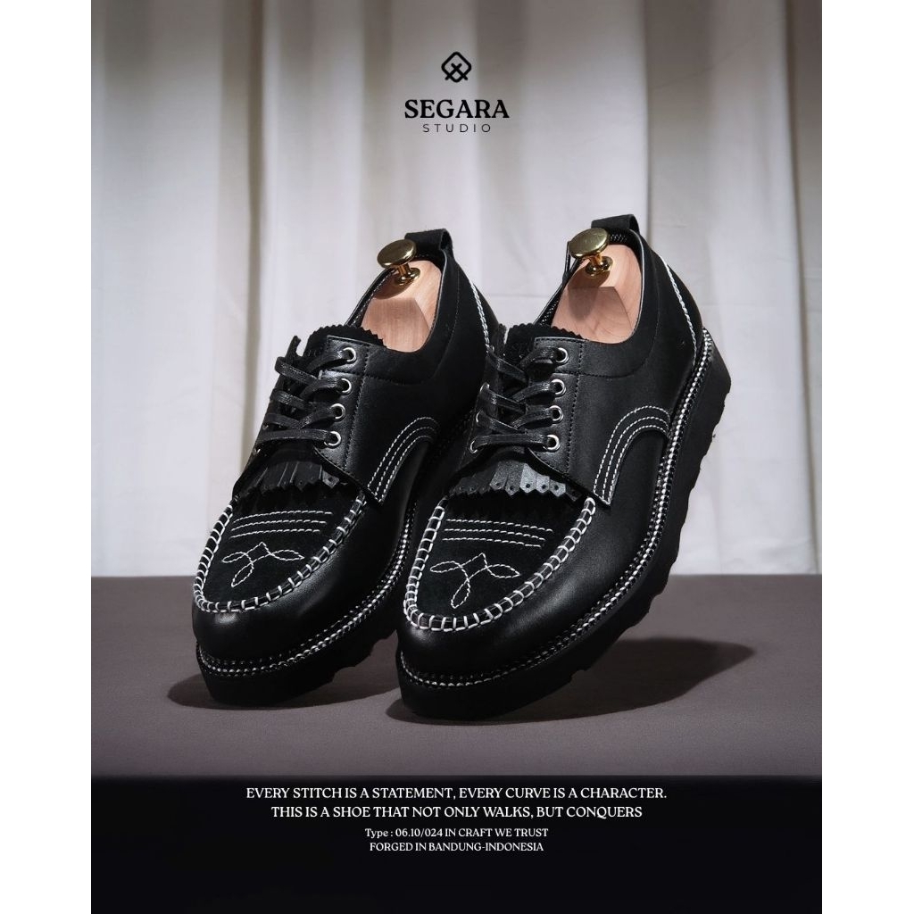 EXODOS57 - SEGARA Sepatu Kulit - Marimbo Black