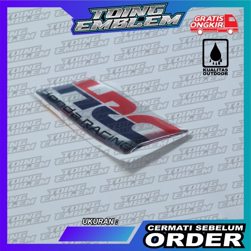 emblem timbul HRC / sticker timbul hrc / sticker 3d hrc