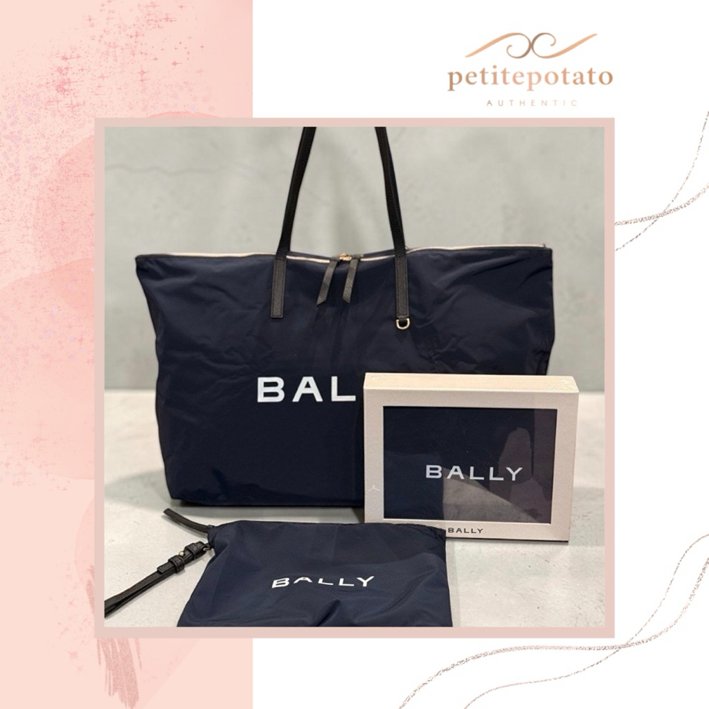 TAS LIPAT BRANDED WANITA BALLY FOLDABLE NYLON TOTE