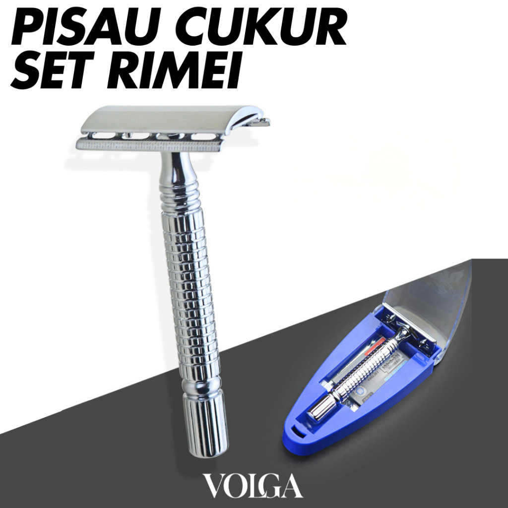 Pisau Cukur Jenggot Alat Cukur Kumis Razor Blade Pisau Cukur Rimei