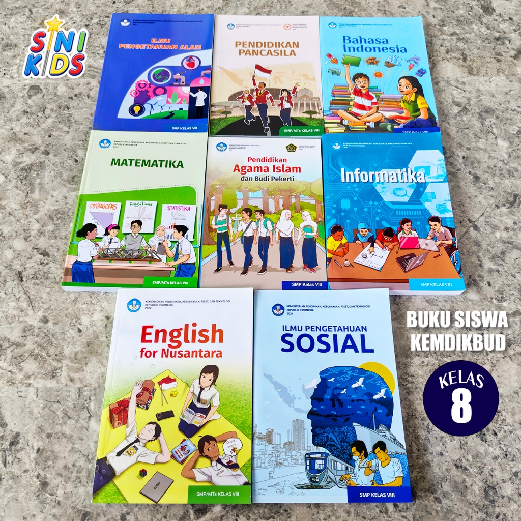 Buku Pelajaran Kelas 8 SMP Kurikulum Merdeka - Buku KURMER SMP