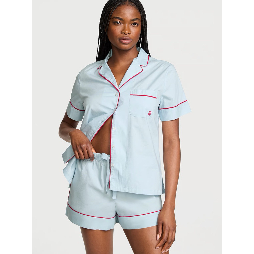 VICTORIA'S SECRET Heritage Cotton Short Pajama Set