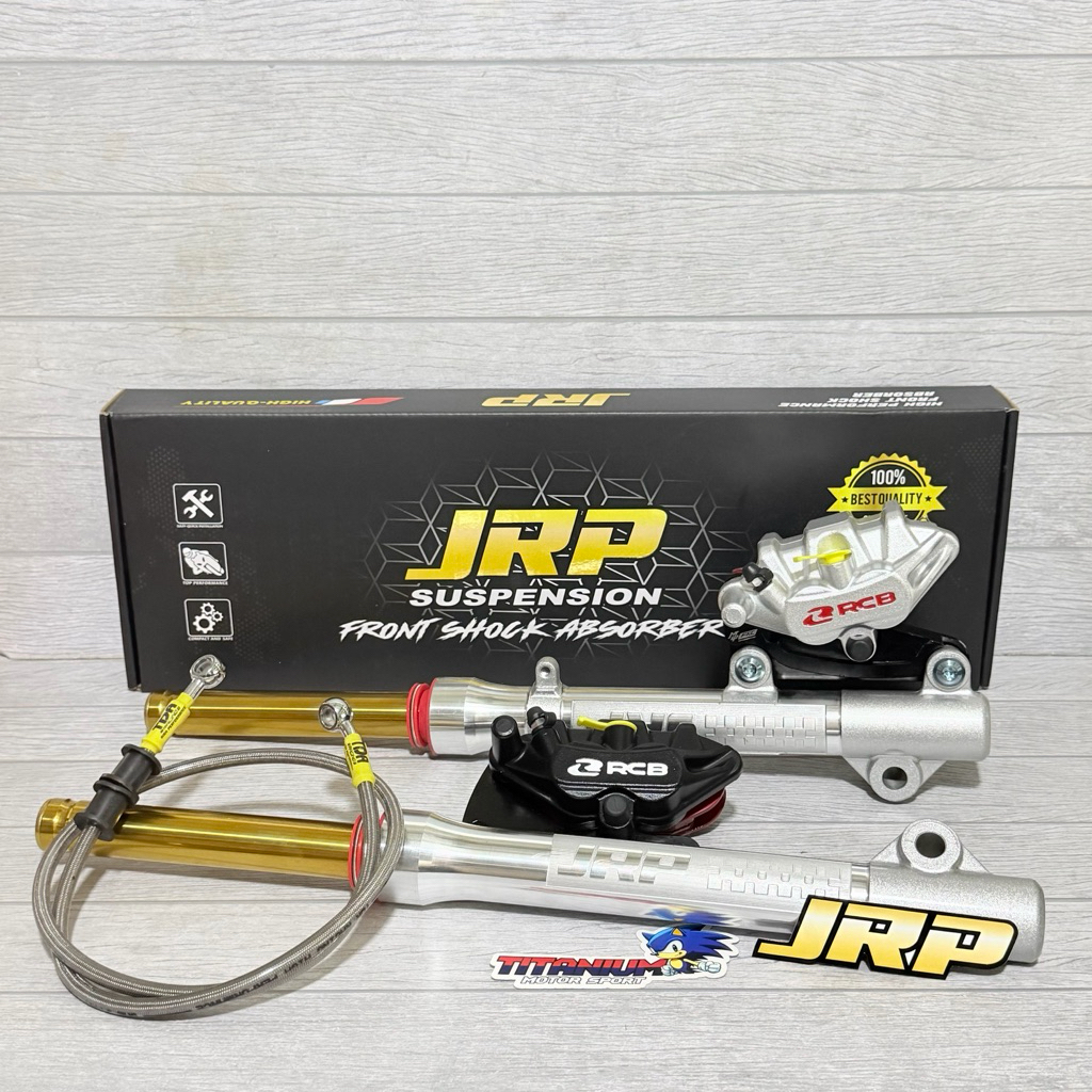 PAKET SHOCK DEPAN JRP KALIPER RCB E SERIES SELANG REM BEAT SCOOPY VARIO 125 VARIO 150 VARIO 110 SPAC