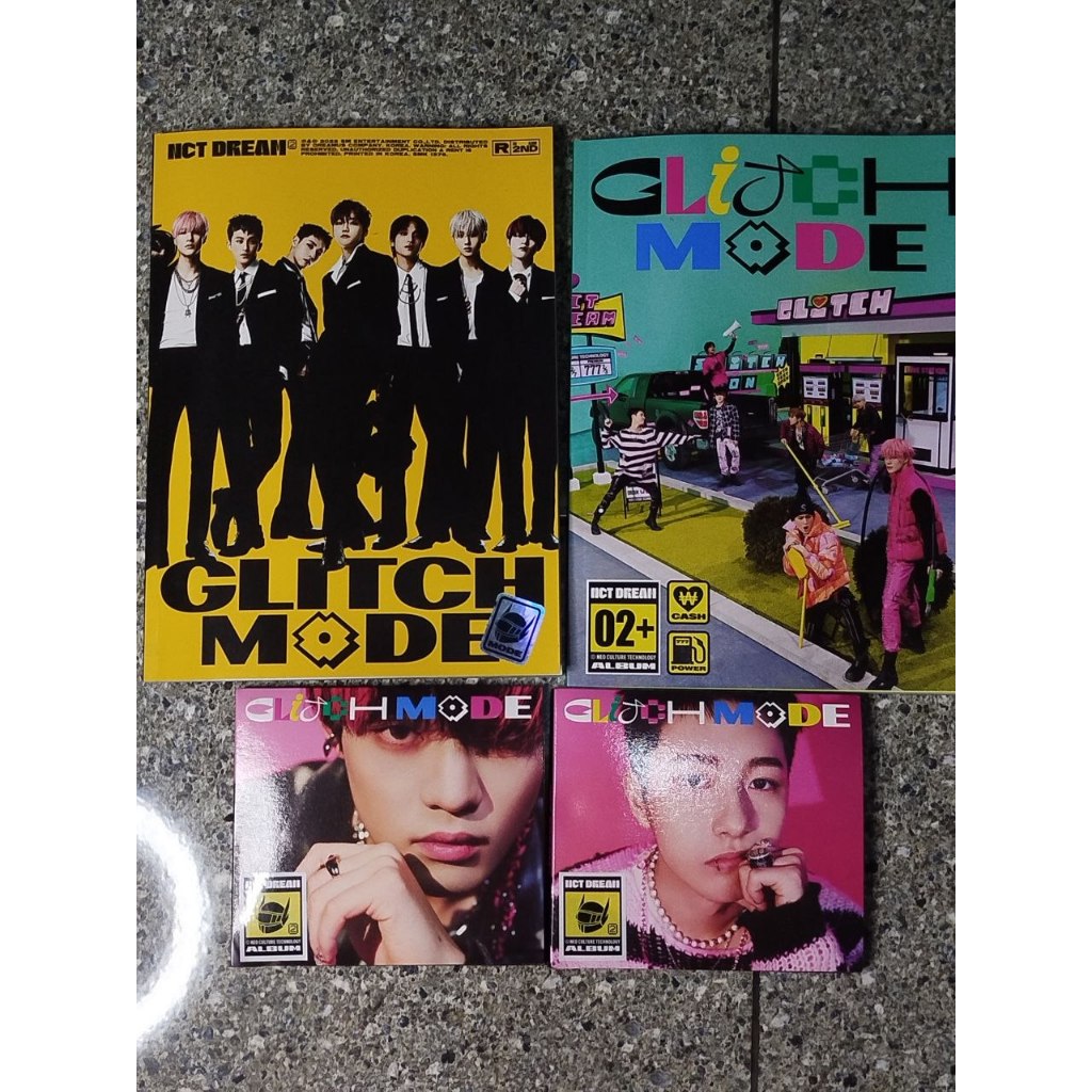 [Unsealed] NCT Dream Album Glitch Mode Photobook (Glitch & Scratch ver.) & Digipack (Chenle & Renjun