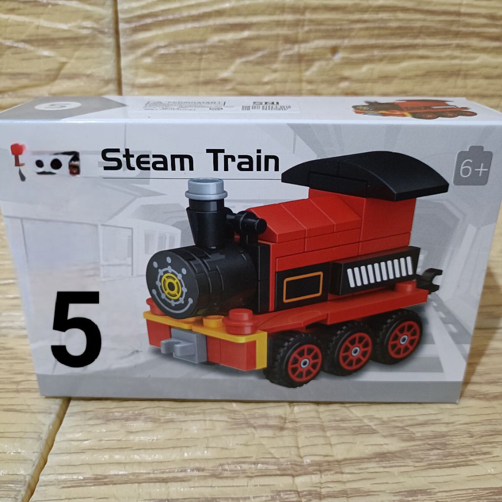 mainan DIY kereta api bongkar pasang train