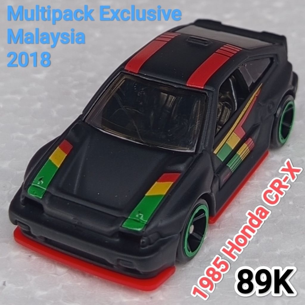 Hot Wheels Miltipack Exclusive 1985 Honda CRX Hitam Loose