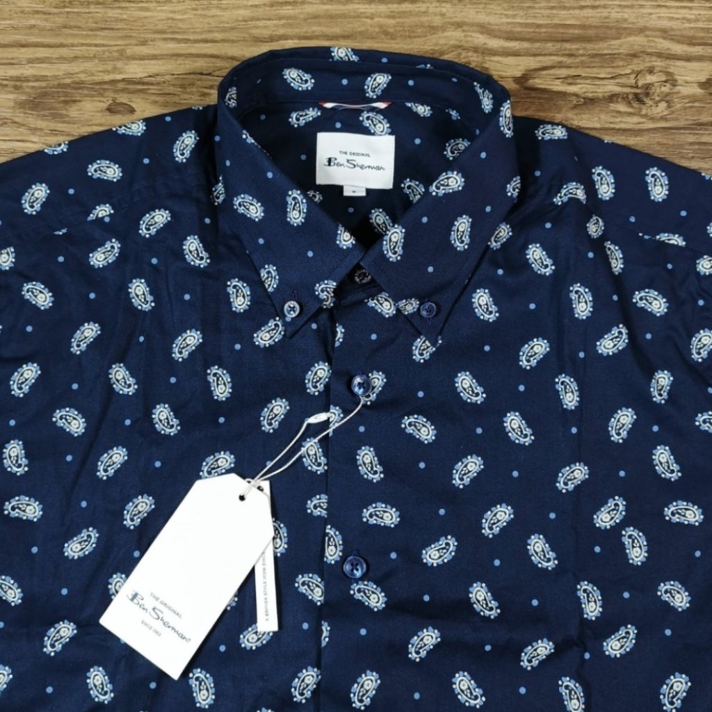 Ben Sherman Men's Micro Paisley Long Sleeve Shirts