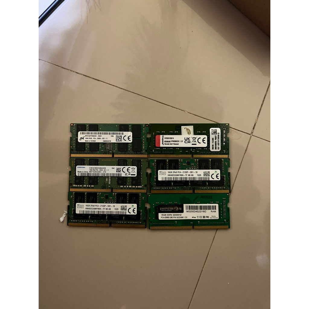 SODIM DDR4 16GB 2133Mhz. 2400Mhz 2666Mhz 3200Mhz