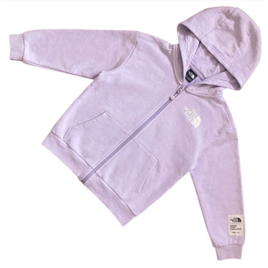 The N0rth Face TNF Kids Lilac Jacket Zipper Hoodie Outer Anak (8-9 Y)