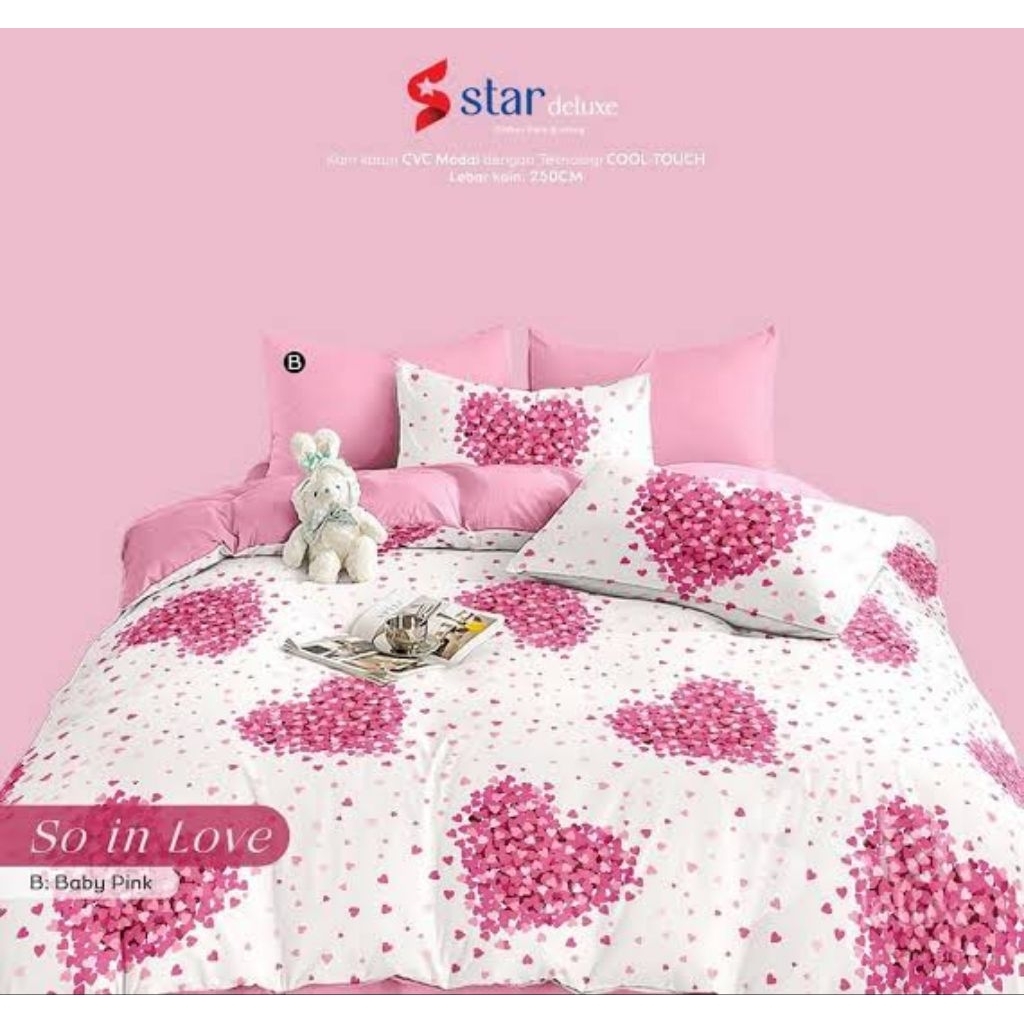 Sprei Homemade | Sprei Katun Lokal Premium | Sprei Anti Geser | Sprei Murah Katun | Sprei Motif  lov