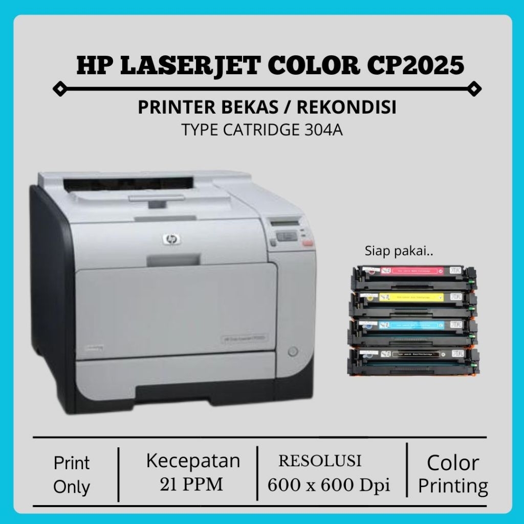Printer Hp Color Laserjet CP2025 | color hp laserjet cp2025 CP2025n siap pakai Bergaransi