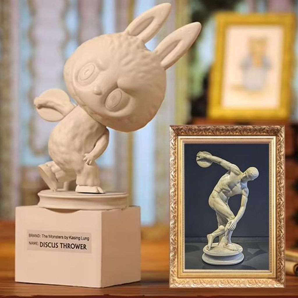 DISCUS THROWER, LABUBU, THE MONSTERS ART SERIES, FIGURE SEGEL, ORIGINAL POP MART. READY STOCK.