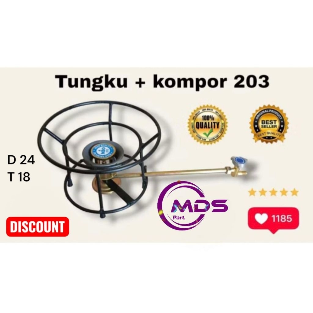 Kompor Mawar 203 + Tungku Bulat Kecil /Kompor Semawar 203 + Tungku Bulat Kecil /