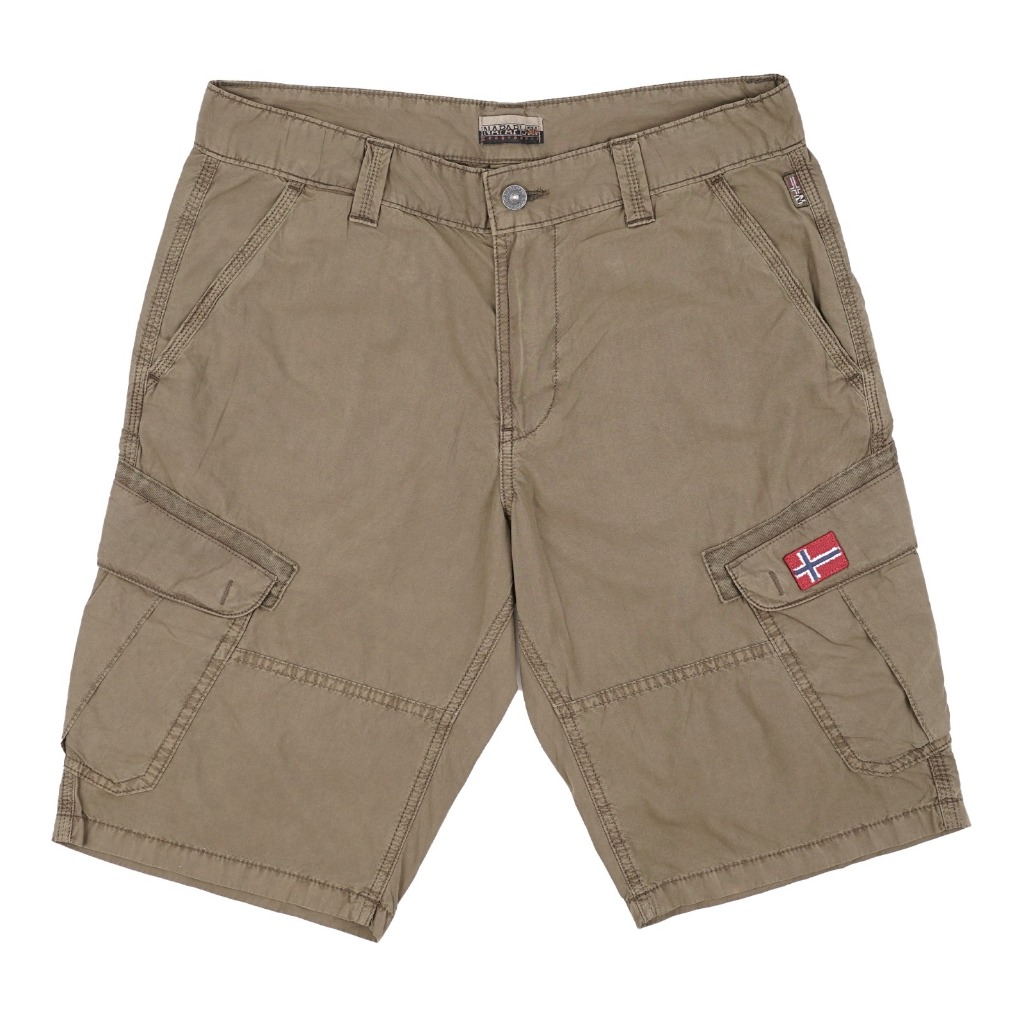 Napapijri Nadi Men's Outdoor Short Pant Olive Green Original - Celana Pendek Pria Branded