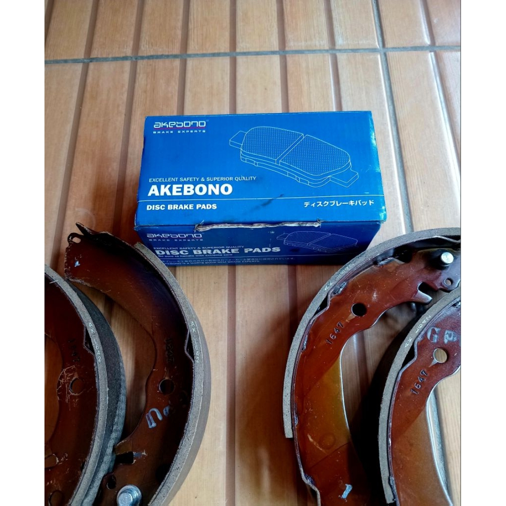 Kampas Rem Depan Avanza Xenia Rush Terios Original Akebono Bonus Kampas Rem Belakang