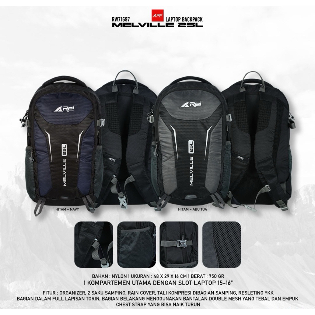 REI RANSEL TAS PUNGGUNG MALVILLE 25L