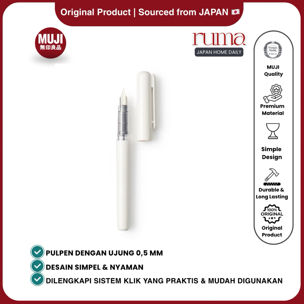 Muji Polycarbonate fountain pen