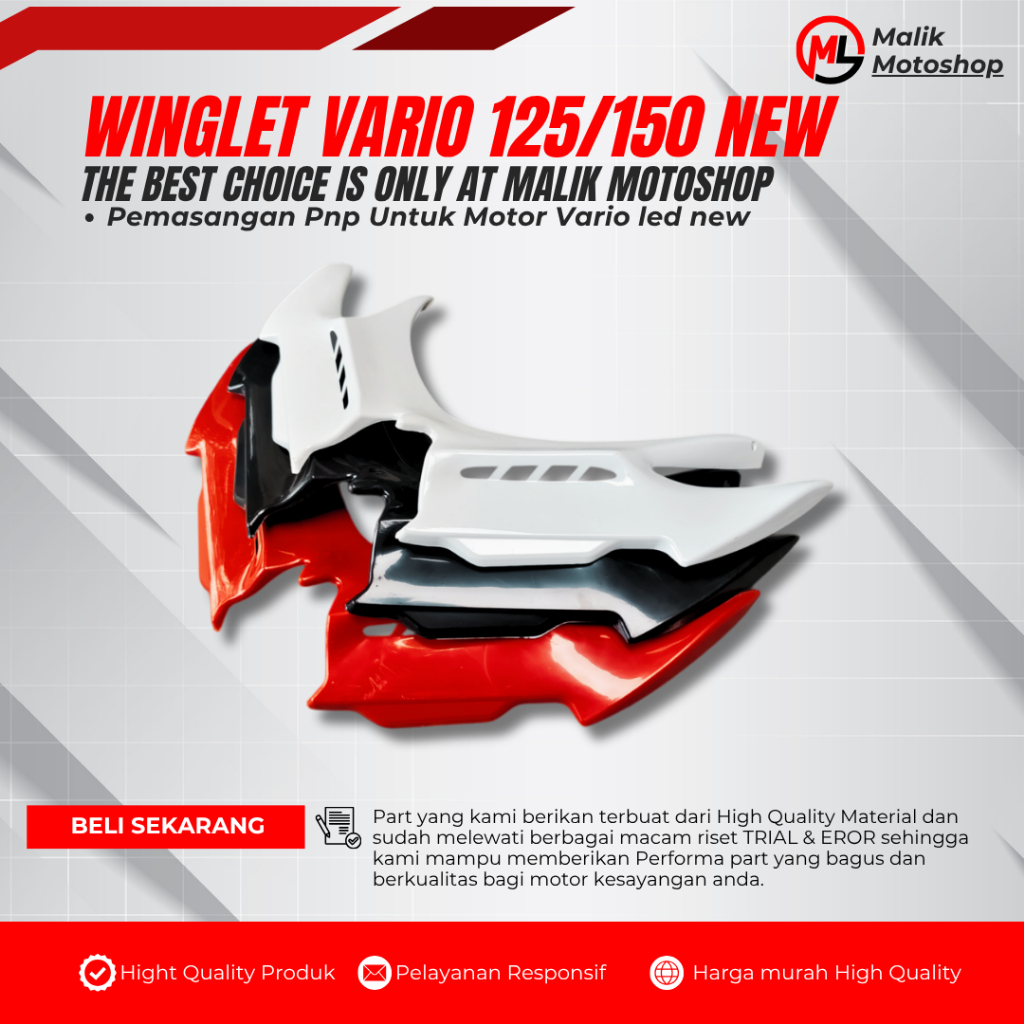 WINGLET VARIO 125 WINGLET VARIO 150 WINGLET VARIO BOHLAM WINGLET VARIO 110 FI  WINGLET VARIO LED NEW