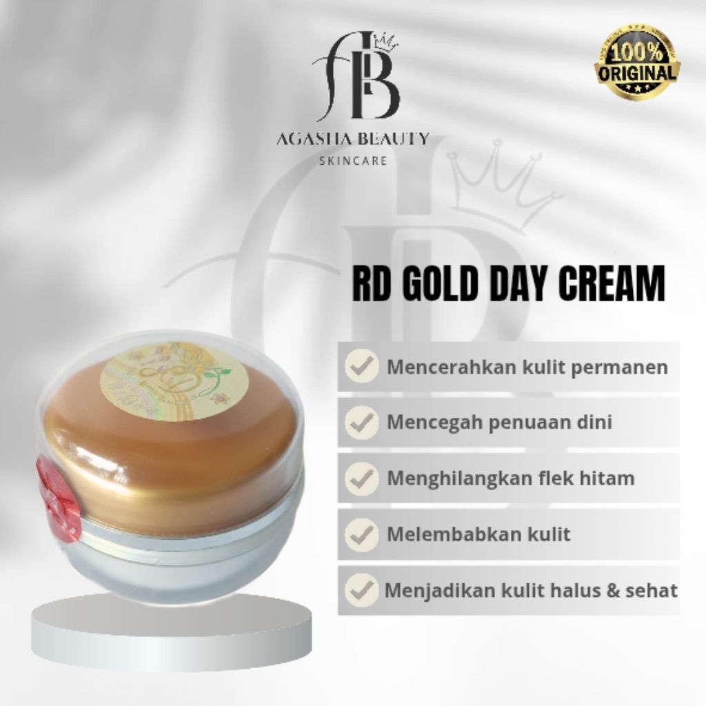 RD GOLD DAY CREAM/KRIM SIANG RD by Rinna Diazella 100% original