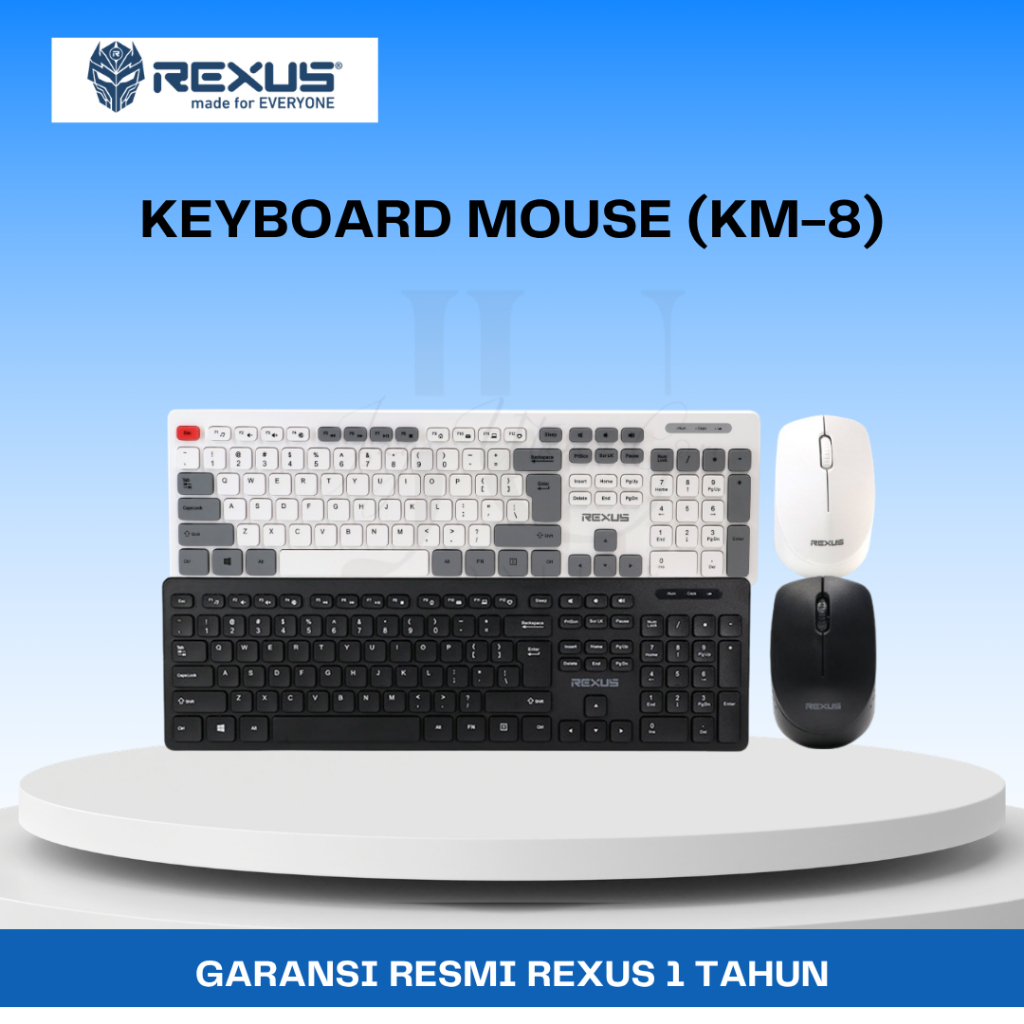 REXUS Keyboard Mouse Wireless KM8 / KM8 V2