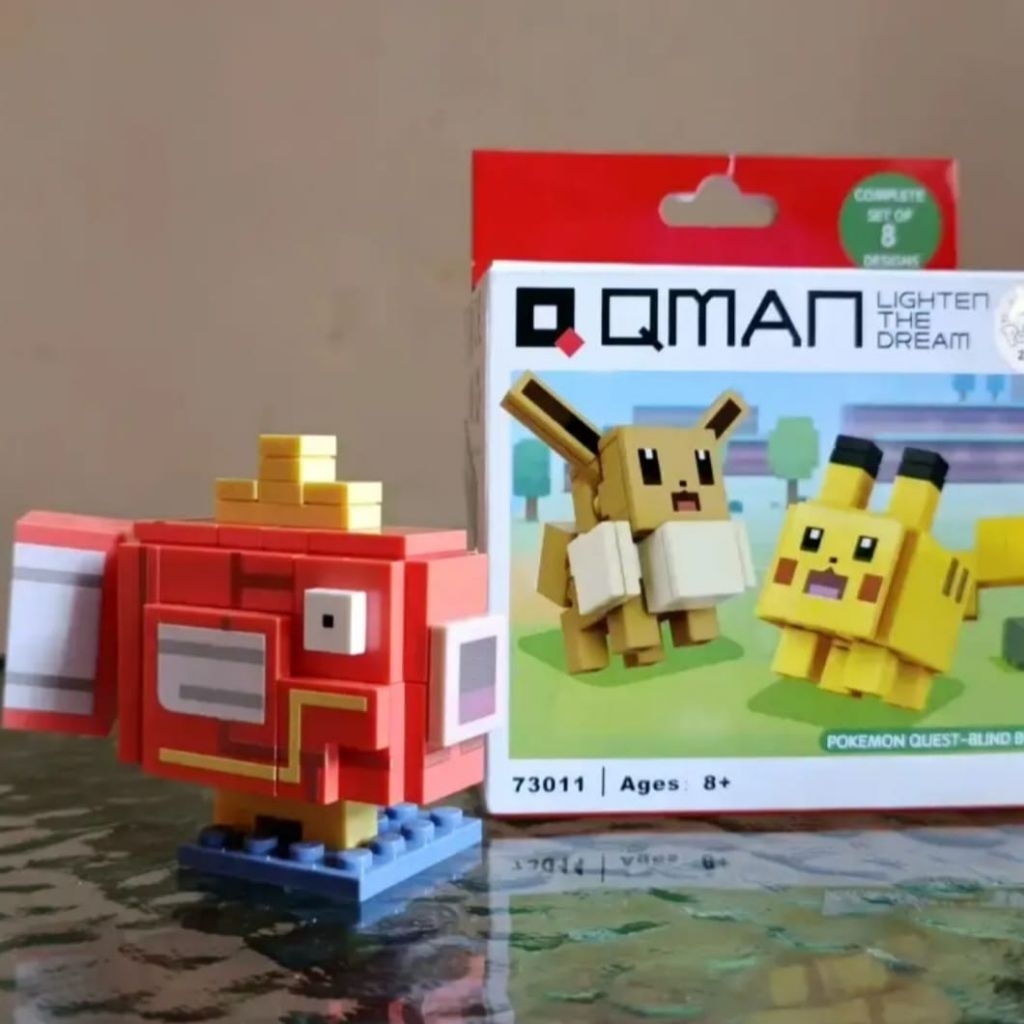 Magikarp Qman Keepplay Pokemon Quest Season 1 Open Box Brick Mini Figure