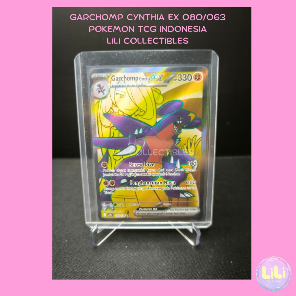 Garchomp Cynthia EX SR 080/063 Pokemon TCG Indonesia
