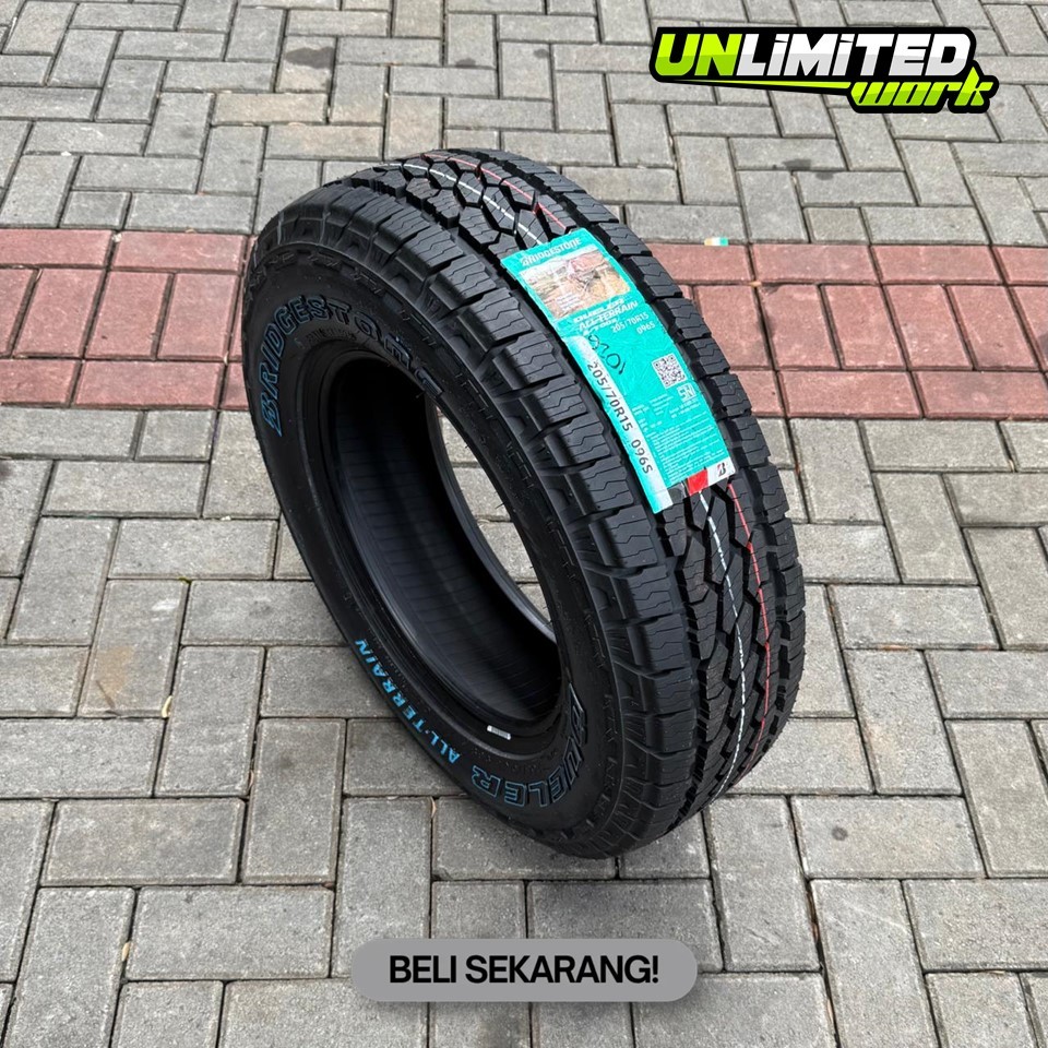 Ban Mobil All Terrain Semi Offroad Bridgestone A/T T002 Ukuran 205 70 R15 Nik Terbaru Ban Ring 15
