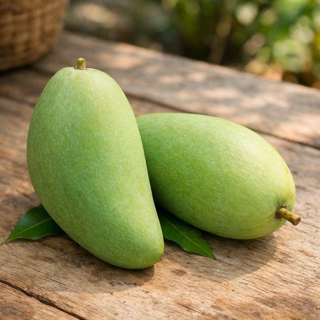 Mangga Kiojay Jumbo Fresh Mengkal Segar - Renyah,Asam Manis,Cocok Rujak&Sambal (Berat ± 1,3 kg)