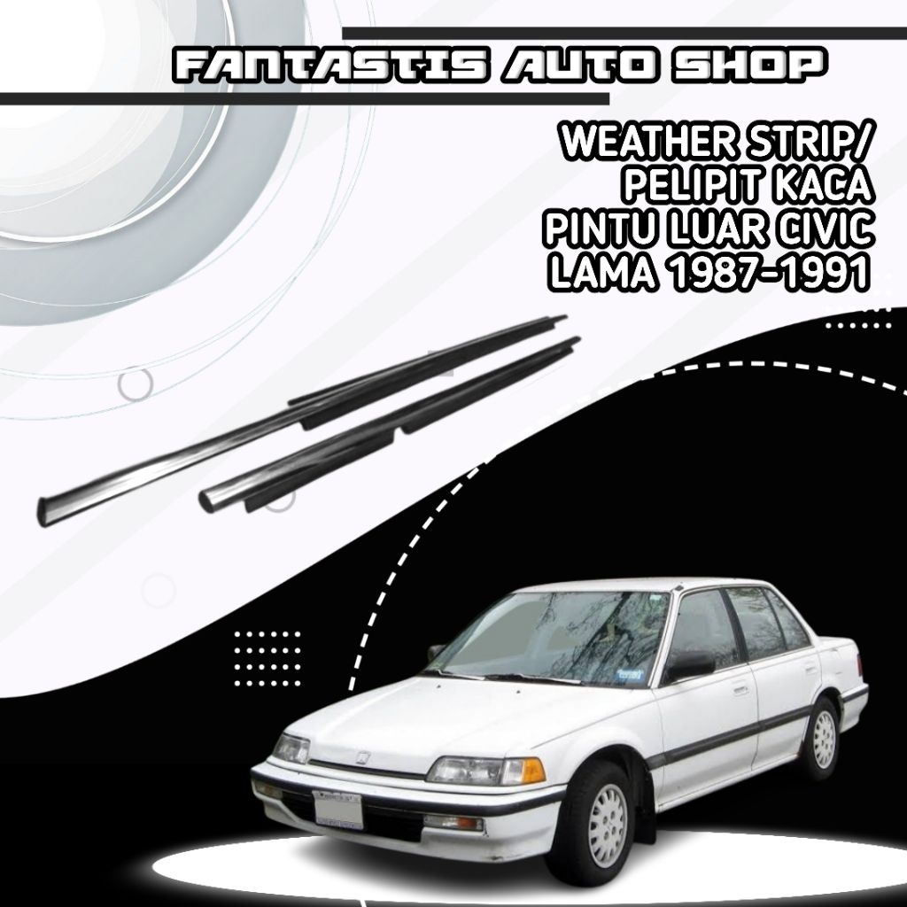 Weatherstrip/Pelipit Pintu Luar Honda Grand Civic Tahun 1991