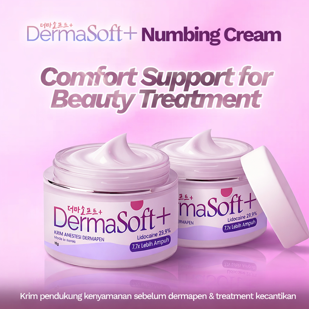 [Anestesi Cream 2 Pcs] Krim Dermapen Wajah | Cream Numbing Pendamping Perawatan Dermaroller & Skin C