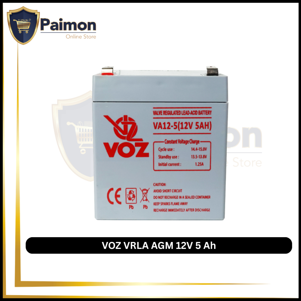 Aki Kering 12V 5 Ah Voz 12V 5 Ah Aki 12V 5 Ah Baterai UPS