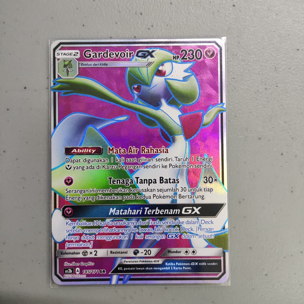Pokemon INDO Gardevoir GX 185/171 SR FOIL