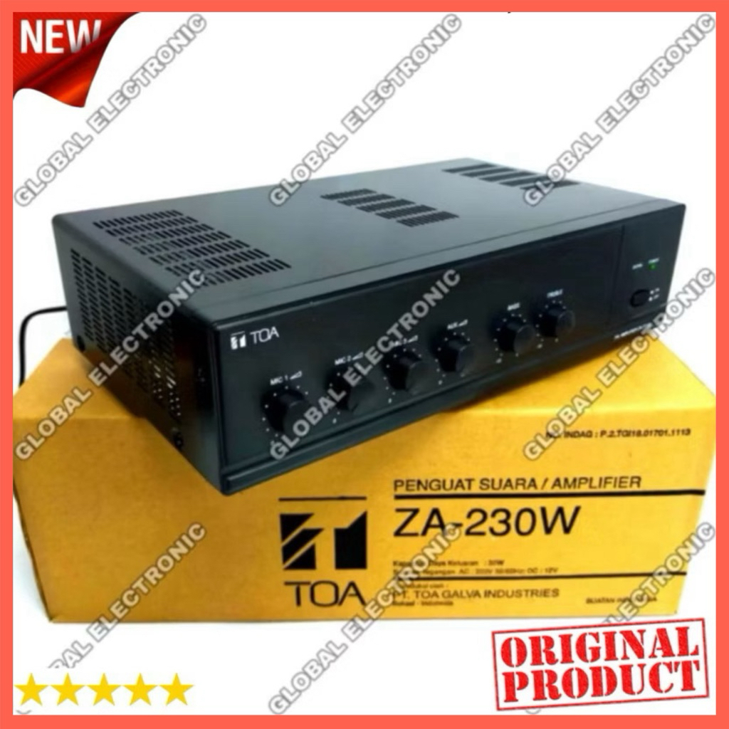 Promo Audio Amplifier TOA ZA 230 W Original / TOA ZA 230 W Original 30 Watt amplifier toa za 230 w /
