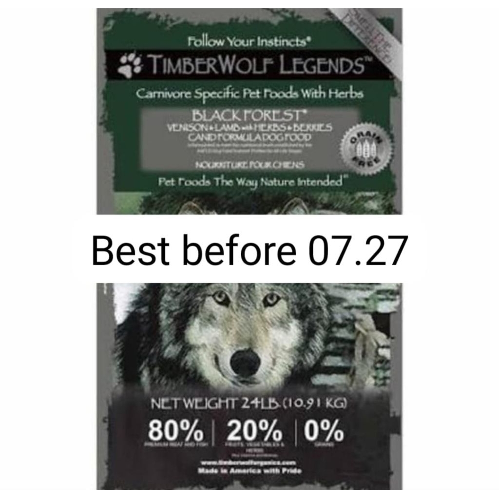 Timberwolf Blackforest Dry Dogfood Venison Lamb Holistic Grain Free