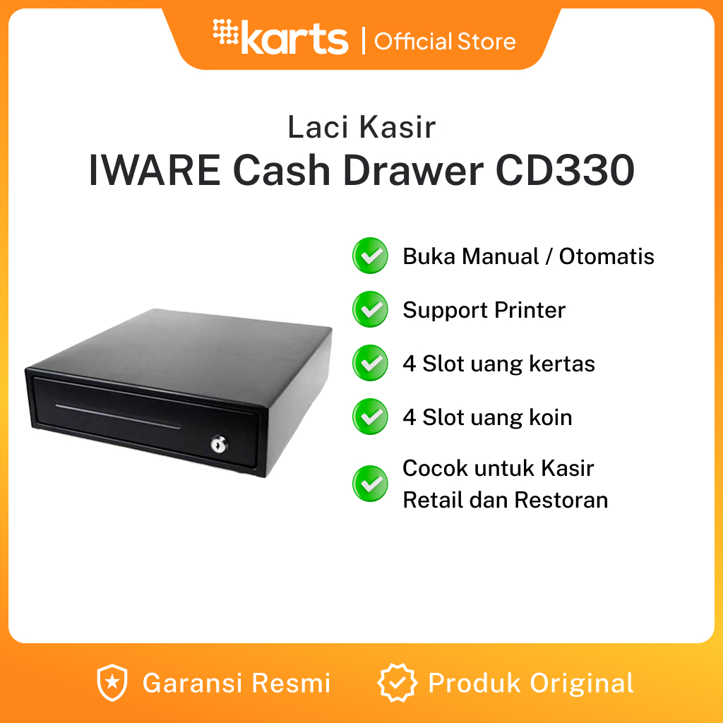 Karts Cash drawer Iware Cash Drawer CD330 4 Laci