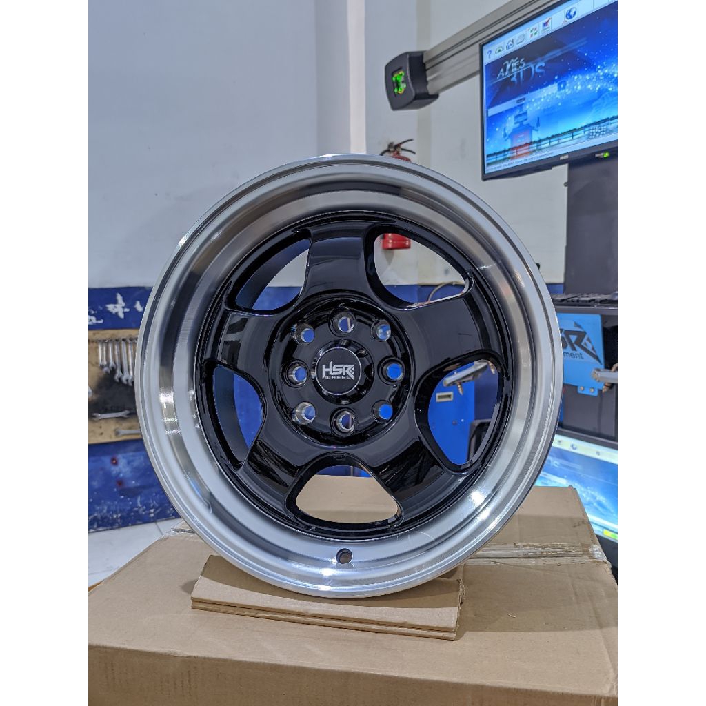 Velg Mobil Racing Hsr tipe Brisket Lebar Belang Depan 7 Inchi Belang 8 Inchi
