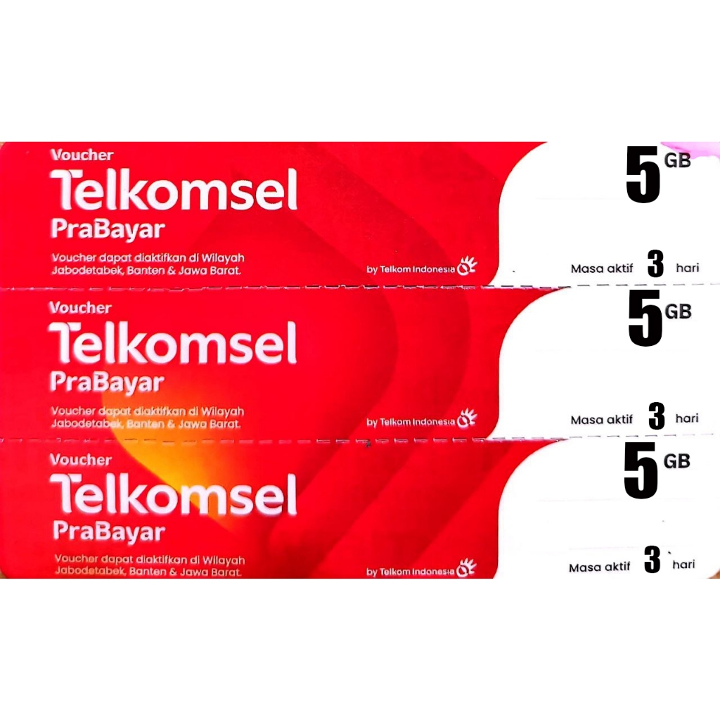 Voucher Telkomsel 5GB/3Hari