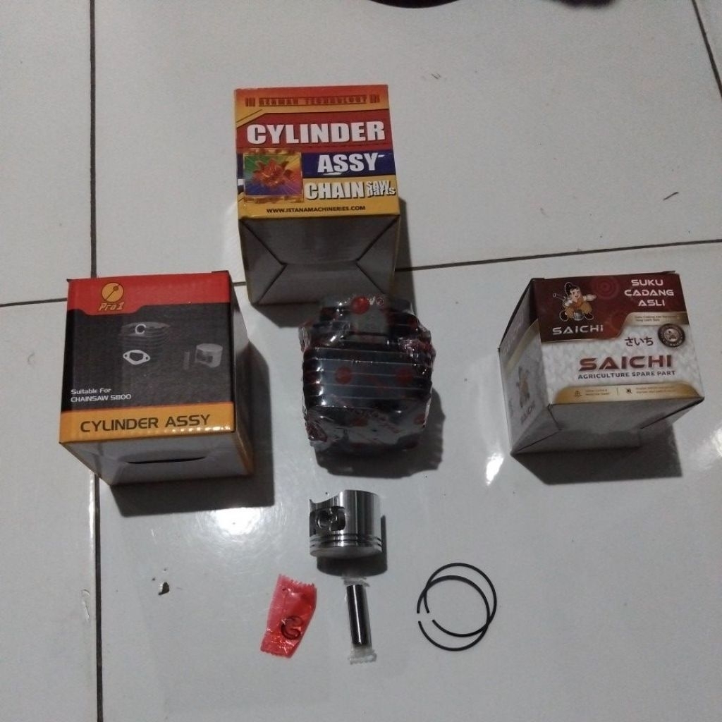 Cylinder Assy Chainsaw 5200/5800 / Cyl Blok 5200 / 5800 / Blok Mesin Set Senso 5200 / Cylinder Blok 