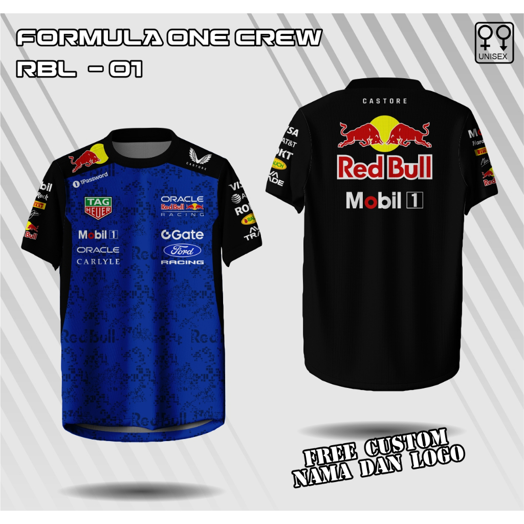 jersey pit crew motogp team redbull  lengan panjang baju motogp redbull racing kaos team redbull